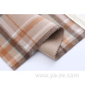 double-faced plaid fleece woven woolen fabric for overcoat